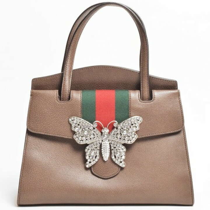 楽天市場】【極美品】 グッチ GUCCI トーテム バタフライ ハンドバッグ