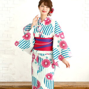 帯 下駄 夏祭り 女の子 セット レトロ 女性 浴衣セット ゆかた 花火大会 浴衣 レトロモダン浴衣 レディース 大人 3点セット 紫 菊 梅 ストライプ モダン 半幅帯 お祭り 夏 花火 和服 フリーサ
