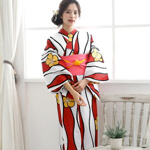 4点セット 浴衣セット レトロ セット 浴衣 花火大会 女の子 ゆかた 下駄 大人 レディース 赤 レトロモダン浴衣 夏祭り 女性 帯 ユカタ 4点セット浴衣 大人浴衣 髪飾り 大正ロマン 可愛い 女性