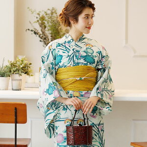 レディース レトロモダン浴衣 帯 浴衣 女性 夏祭り セット 浴衣セット レトロ ゆかた 大人 女の子 下駄 花火大会 4点セット 水色 黄 古典柄 古典 花 花柄 兵児帯 お祭り ユカタ 夏 可愛い 花火