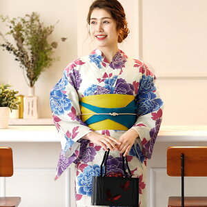 帯 下駄 夏祭り 女の子 セット レトロ 女性 浴衣セット ゆかた 花火大会 浴衣 レトロモダン浴衣 レディース 大人 4点セット 白 ピンク 紫 水色 モダン 古典柄 花 半幅帯 フリーサイズ 和服 花