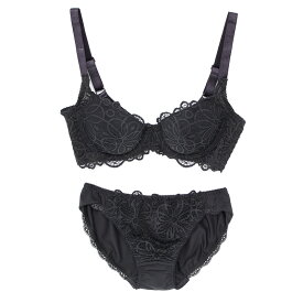 B65-D85【2点セット】 レディース ランジェリー 下着 肌着 インナー 女性用 大人 バストアップ ショーツ パンツ tバック パンティー パンティ ブラジャー ブラ 下着セット ブラショーツ セット レース バストキープ セクシー ブラジャー&ショーツ ラッカバンレース 七五三 冬