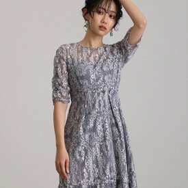 【全品30%OFFクーポン24時まで】バックリボン ギャザースリーブ ワンピース パーティードレス 結婚式 オケージョンドレス オケージョン ブラックフォーマル フォーマル セレモニー フォーマルドレス ドレス フォーマルワンピース お呼ばれ 大きいサイズ 20代 30代 40代 50代