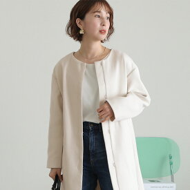 ロングコート コート アウター プリーツコート スプリングコート ロング レディース 大きいサイズ 女の子 20代 30代 40代 上品 冬 秋 春 きれいめ ジャケット あったか 防寒 軽量 無地 カジュアル デート 大人可愛い 落ち着いたカラー ノーカラー シンプル プリーツ