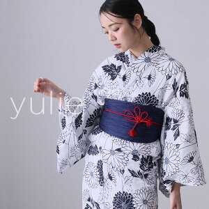 浴衣 洗える浴衣 レディース 2点セット ゆかた 浴衣セット 女性 大人 花火大会 帯 ストライプ シック 帯締め 選べる10柄 和服 レトロ おしゃれ 可愛い 単品 兵児帯 花柄 紫陽花 睡蓮 金魚 花火