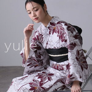 浴衣 洗える浴衣 レディース 2点セット ゆかた 浴衣セット 女性 大人 花火大会 帯 ストライプ シック 帯締め 選べる10柄 和服 レトロ おしゃれ 可愛い 単品 兵児帯 花柄 紫陽花 睡蓮 金魚 花火