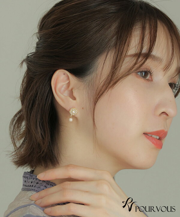 楽天市場】フラワー パール イヤリング & ピアス 結婚式ピアス 