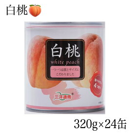 三洋通商【白桃缶】5号缶 320g ×24缶入り 賞味期限 2027.9 白桃シラップづけ 桃 三洋通商 桃 桃缶 果物 缶詰 食品ロス フードロス エコイート 通販 日本もったいない食品センター