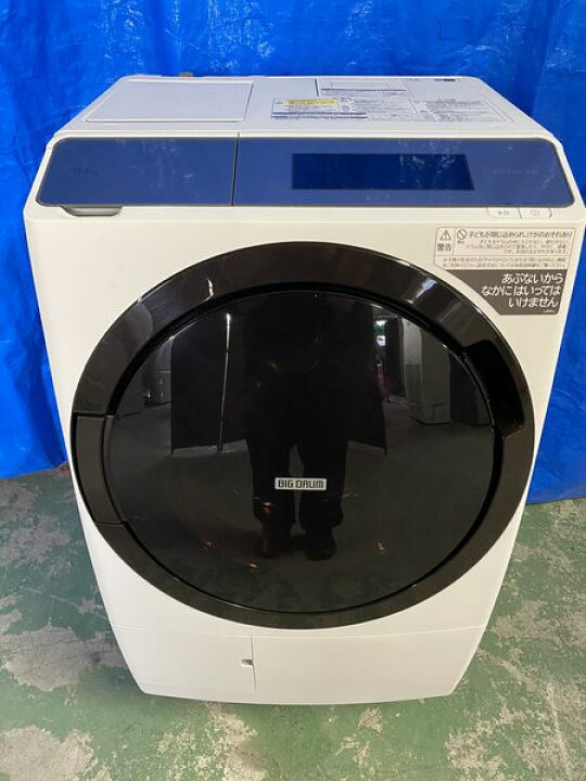 高年式!2021年製! 日立 ビッグドラム 洗濯乾燥機 左開き BD-STX110GL-W 