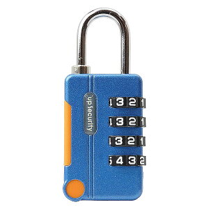 【動画あり】 ダイヤル式 南京錠 ロック ダイヤル 4桁 盗難防止 亜鉛合金製 暗証番号 簡単取付 ロッカー 工具箱 集合ポスト PR-81H-4D【メール便 送料無料】