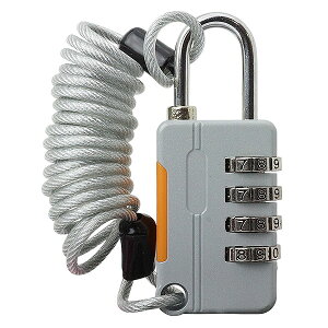 【動画あり】 ダイヤル式 ワイヤーロック 南京錠 ダイヤル 4桁 盗難防止 亜鉛合金製 暗証番号 簡単取付 スーツケース ロッカー 工具箱 集合ポスト PR-94Y-6H【メール便 送料無料】