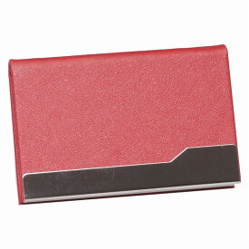 名刺入れ メンズ レディース マグネット式 PUレザー 高級感 ハードケース ステンレス 1秒開閉 PR HARDCARDCASE【メール便 送料無料】