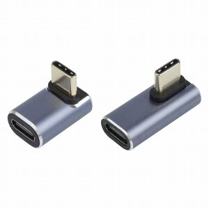 Type-C ϊ A_v^ 2Zbg USB 4 L^ L^ 90x ϊRlN^ pxϊ ő 100W [d f[^] ㉺ E X}[gtH p\R PR-UA006-2STy[ z