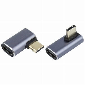 Type-C ϊ A_v^ 2Zbg USB 4 L^ L^ 90x ϊRlN^ pxϊ ő 100W [d f[^] ㉺ E X}[gtH p\R PR-UA006-2STy[ z