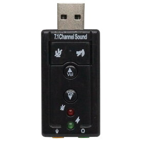 USBサウンドアダプター 7.1ch バーチャルサウンドアダプター マイク端子 イヤホン端子 USB接続 【メール便 送料無料】