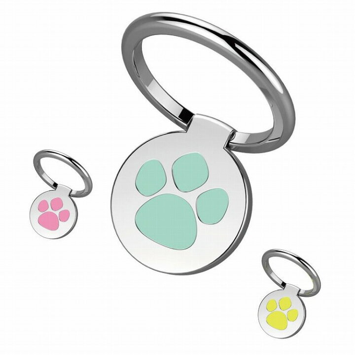 楽天市場 肉球 スマホ リング 犬 足跡 落下防止 ホールドリング スタンド 軽量 薄型 安定 指輪型 スマホリング Dog ねこ ペット Pr Smring07 メール便 送料無料 プランドル楽天市場店