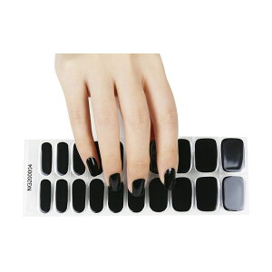 ジェルネイルシール 20枚セット ネイルシール ネイルステッカー デコネイル セルフ 貼る ウッドスティック 爪やすり デザイン ジェル ニュアンス ネイル プチプラ 簡単 かわいい PR-NAIL24NG2【