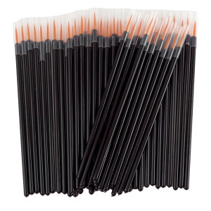 ネイル ジェルネイル 使い捨て アイライナー 筆 ブラシ 50本 大容量 アプリケーター ジェル メイクブラシ リップブラシ 化粧 アイライナーブラシ リキッド プラモデル 塗装ブラシ PR-NAIL24BRUSH1