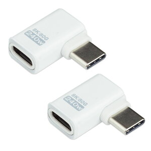 y悠z Type-C ϊ A_v^ 2Zbg pxϊ L^ L^ Xg[g USB4 2.0Ή ő240W 80Gbps Thunderbolt݊ ϊRlN^ [d f[^] USB C ^Cv C PR-UA009-2STy[ z