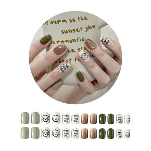 ネイルチップ 24枚セット セルフネイル パーツ ショート ロング デザインチップ ジェルネイル ニュアンスネイル ネイル チップ プチプラ 簡単 かわいい PR-NAIL24CHIP10【メール便 送料無料】