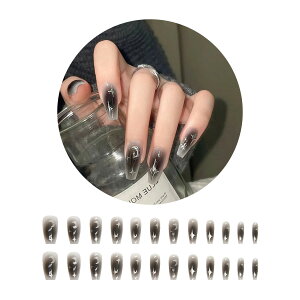 ネイルチップ 24枚セット セルフネイル パーツ ショート ロング デザインチップ ジェルネイル ニュアンスネイル ネイル チップ プチプラ 簡単 かわいい PR-NAIL24CHIP13【メール便 送料無料】