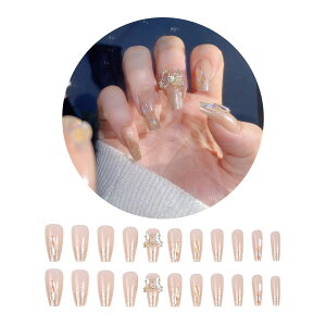 ネイルチップ 24枚セット セルフネイル パーツ ショート ロング デザインチップ ジェルネイル ニュアンスネイル ネイル チップ プチプラ 簡単 かわいい PR-NAIL24CHIP04【メール便 送料無料】