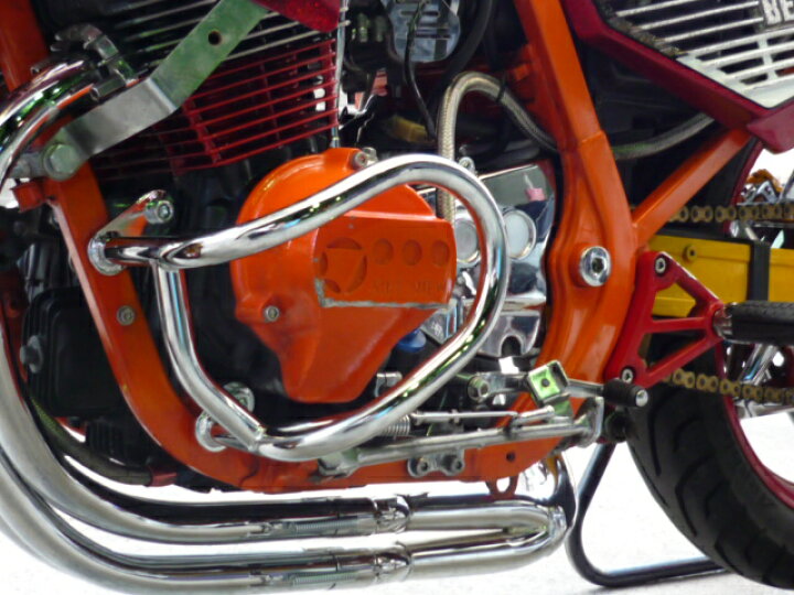楽天市場】HONDA CBR400F エンジンガード 新品 メッキ マフラー 