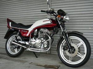 楽天市場 Cb250n Cb400n ホーク3 極 サイドクロス管 メガホン メッキ マフラー プリティーレーシング