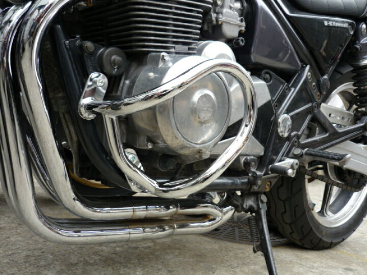 楽天市場】KAWASAKI ゼファー400 エンジンガード 新品 ブラック 