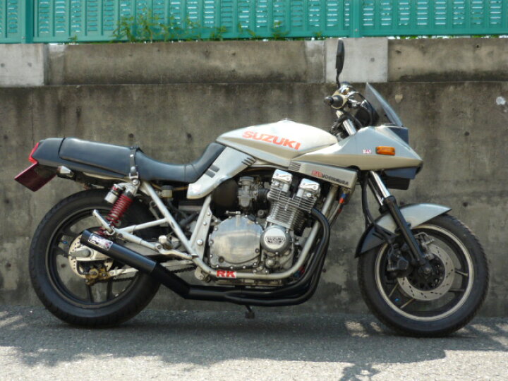 GSX750S 刀フェニックスレーシング ショート管 無地 【SPキャンペーン 