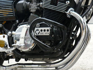 CBX400Fエンジンガード新品メッキマフラー