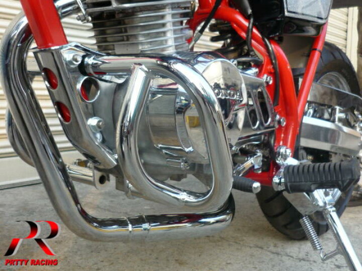 楽天市場】HONDA エイプ50/100 エンジンガード 新品 メッキ マフラー 