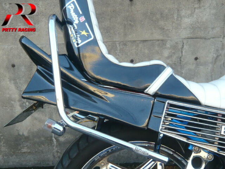楽天市場】CBR400F CBR400F2 メッキ極太タンデムバー 黒ゴム NC17 TSH 