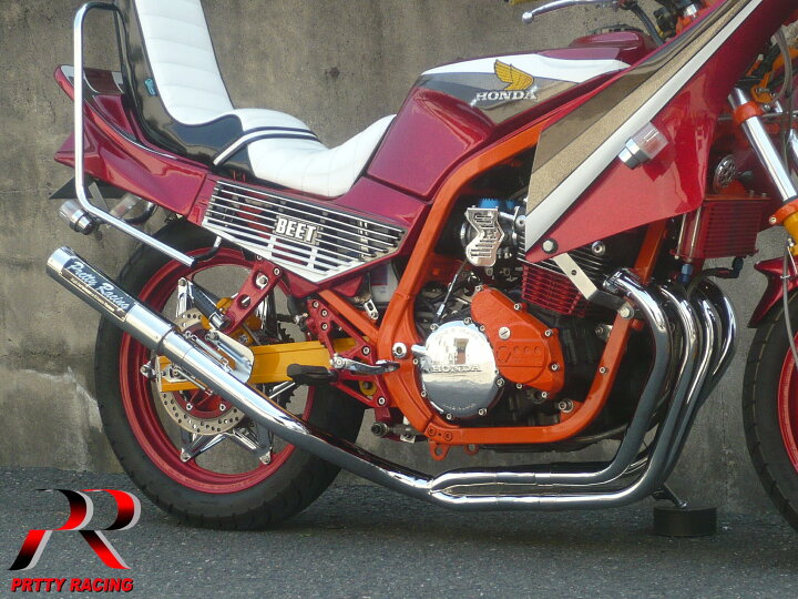 楽天市場】HONDA CBR400F 分割式 50.8π (流2) PRETTY管 マフラー 