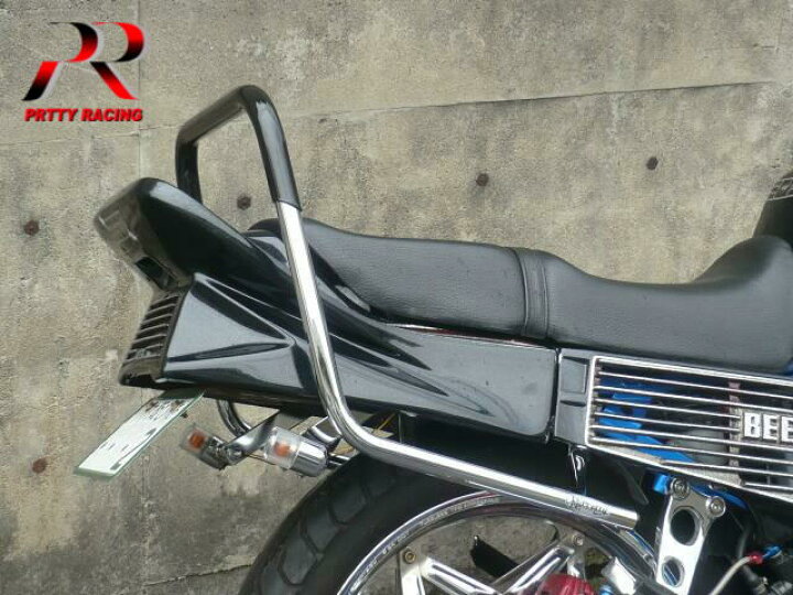 楽天市場】HONDA CBR400F メッキ極太ゴム巻きタンデムバー 