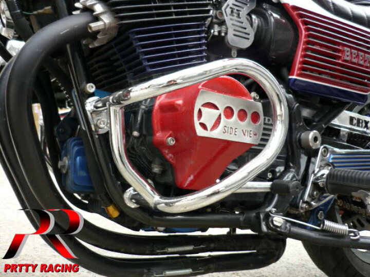 楽天市場】HONDA CBX400F エンジンガード 新品 メッキ マフラー 