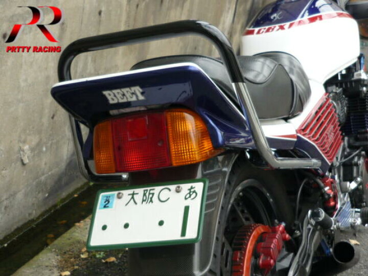 楽天市場】HONDA CBX400F 極太ゴム巻きワイドタンデムバー 