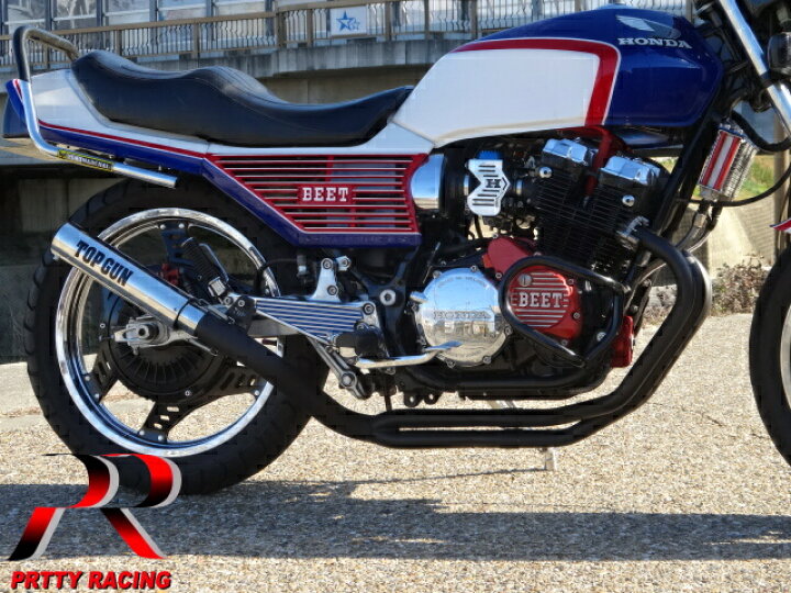 楽天市場】HONDA CBX400F 分割式 50.8π PRETTY トップガン マフラー 
