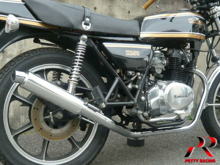 楽天市場】KAWASAKI Z250FT 2-1管 ALサイレンサー 50.8π 