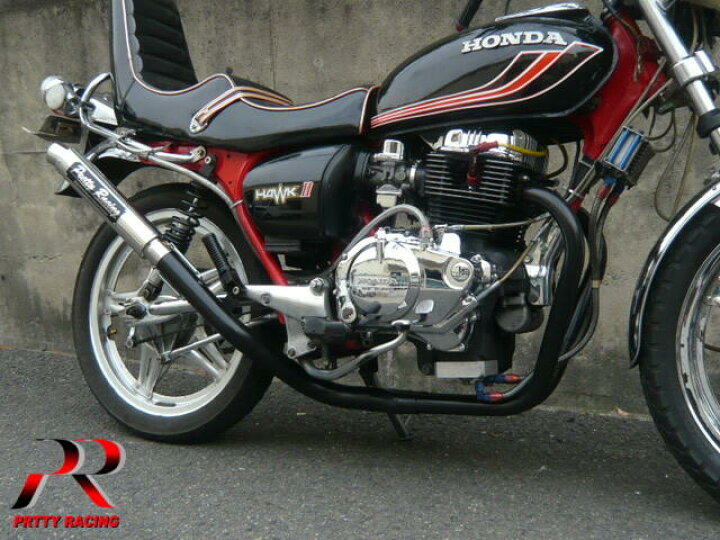 楽天市場】HONDA CB250T CB400T ホーク2 極 UPタイプ マフラー 42.7π  