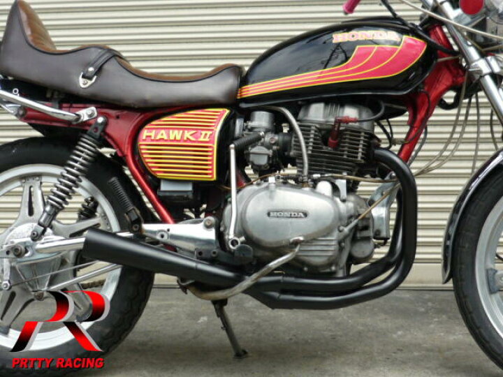 楽天市場】HONDA CB250T CB400T ホーク2 極 サイドクロス管 (メガホン 