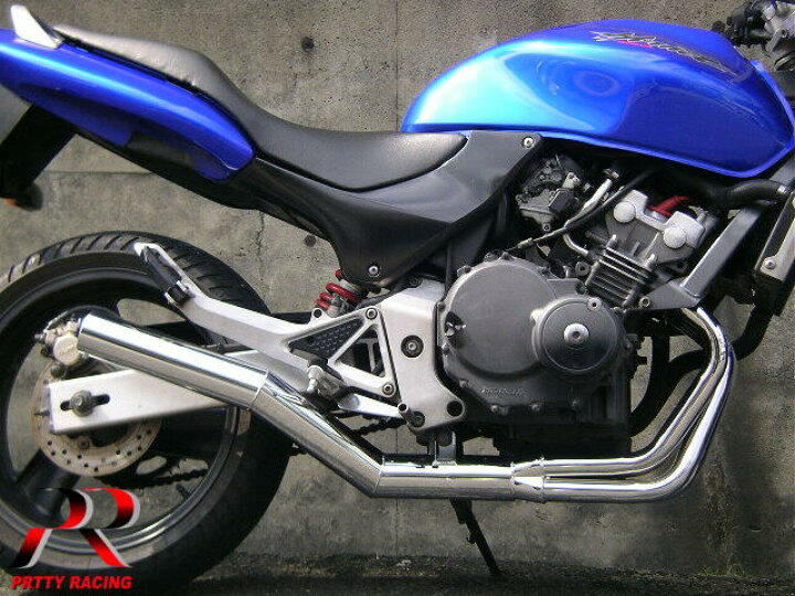 楽天市場】HONDA ホーネット250 ショート管 70π 新品 マフラー メッキ 