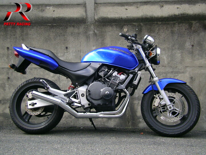楽天市場】HONDA ホーネット250 ショート管 70π 新品 マフラー メッキ 