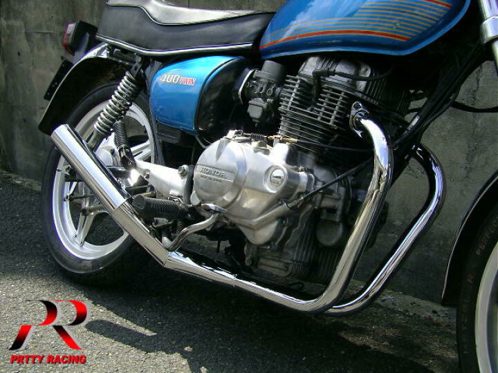 楽天市場】HONDA ホーク2 ショート管 70π 新品 マフラー メッキ 