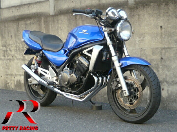 楽天市場】KAWASAKI バリオス2 ショート管 60π 新品 マフラー メッキ 