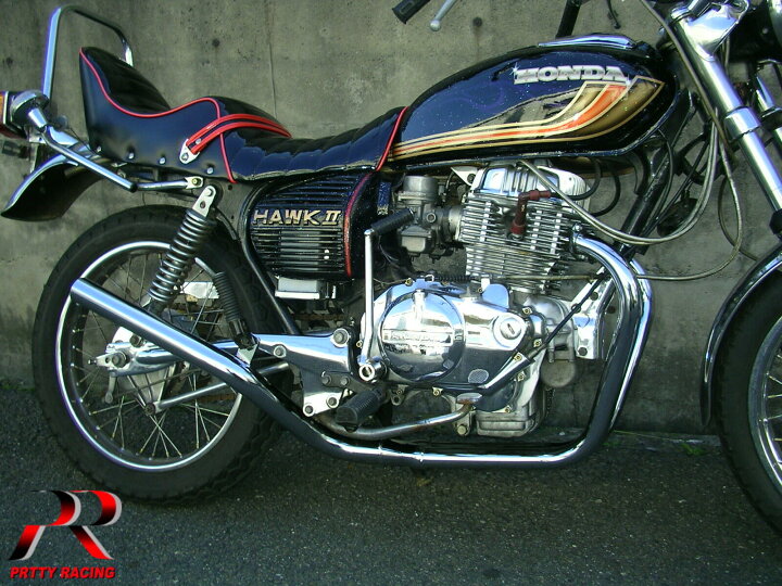 楽天市場】HONDA ホーク3 ミドル管 50.8π 新品 マフラー メッキ 