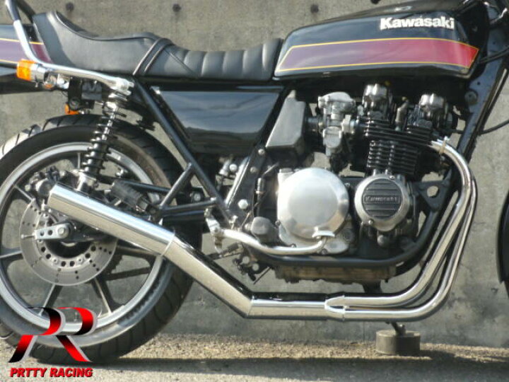 楽天市場】KAWASAKI Z400FX E4 ショート管 70π 新品 マフラー 