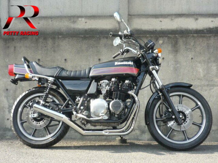 楽天市場】KAWASAKI Z400FX E4 ショート管 70π 新品 マフラー 