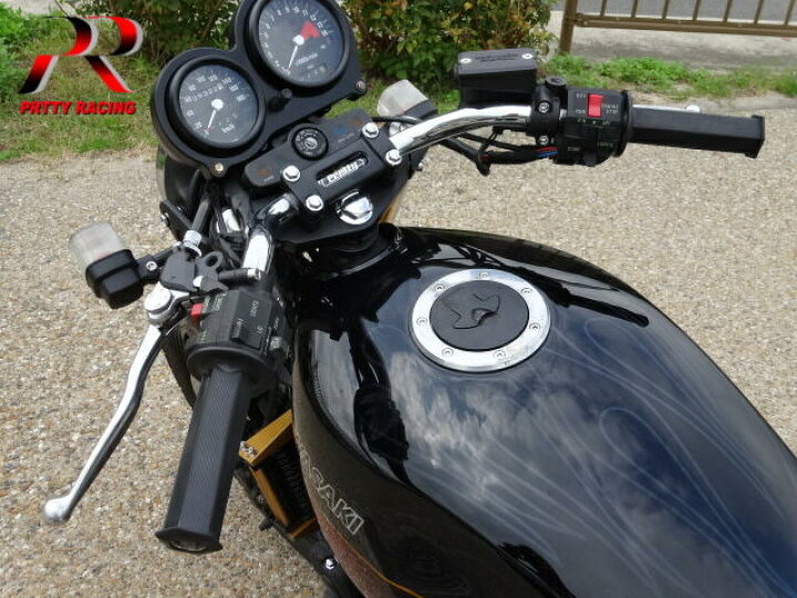 楽天市場】PRETTY RACING製 極ハンドル メッキ バリオス/XJR/CB400SF 