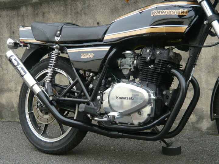 楽天市場】KAWASAKI Z250FT 【極】 UPタイプ 42.7π マフラー タイプ3 